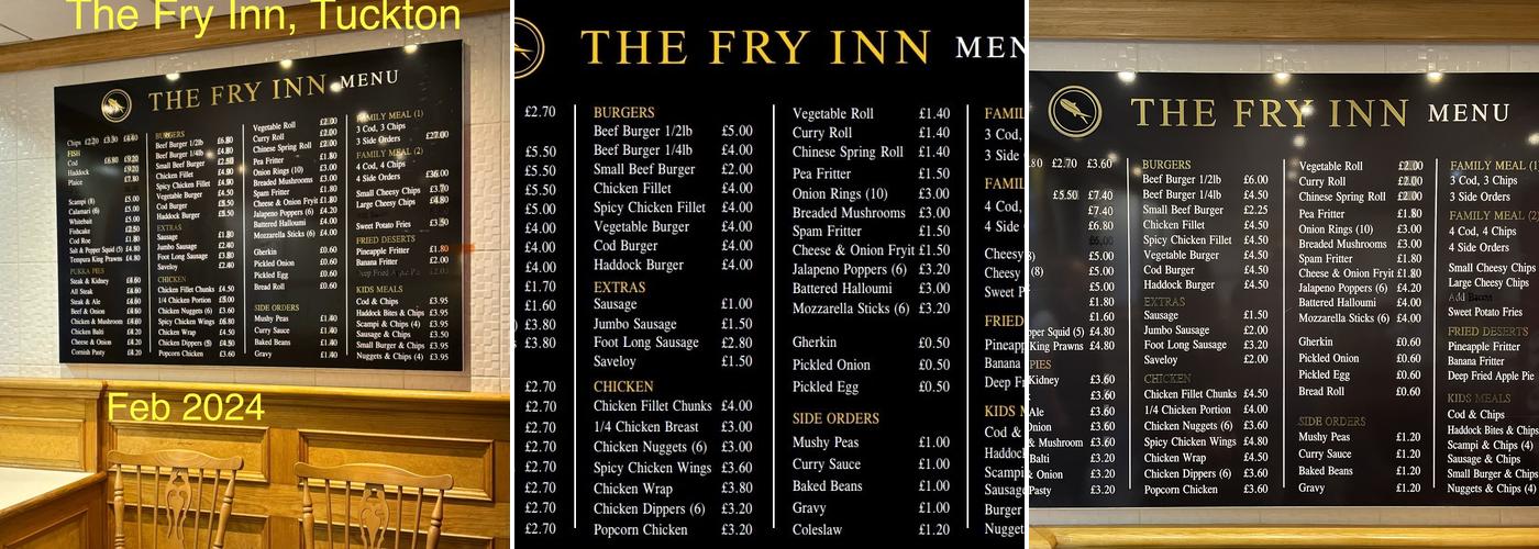 The Fry Inn Menu