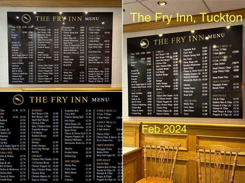 The Fry Inn Menu