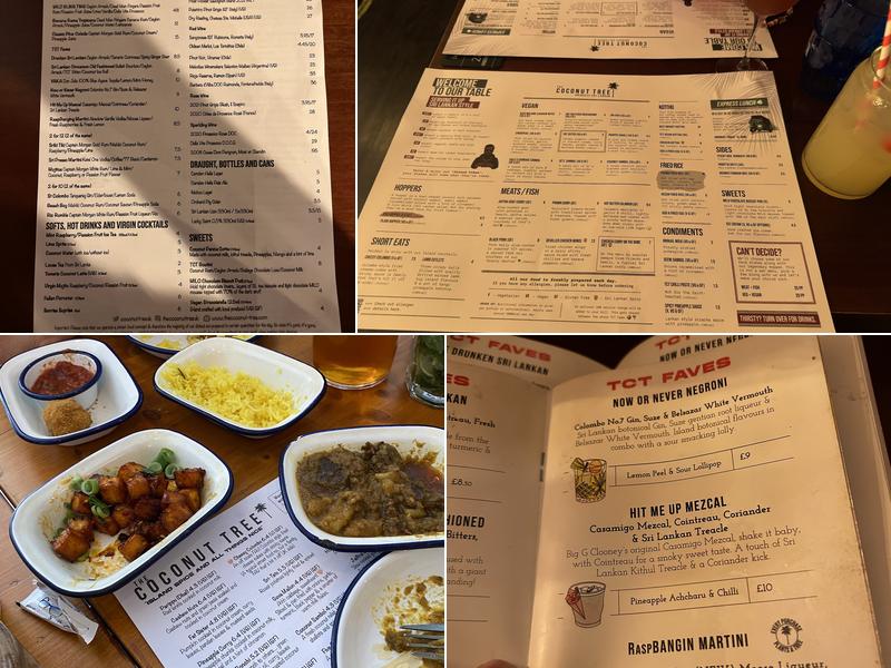 The Coconut Tree Menu