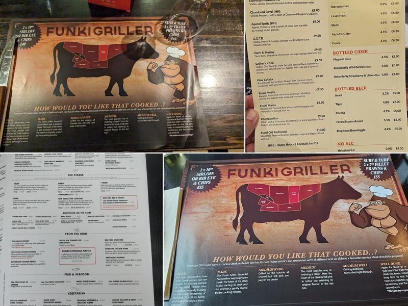 Funki Griller Menu