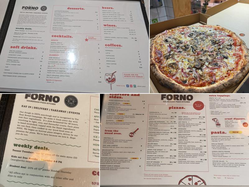 Forno Sourdough Pizza Bar Menu