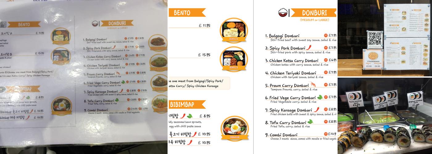 Bentos Menu