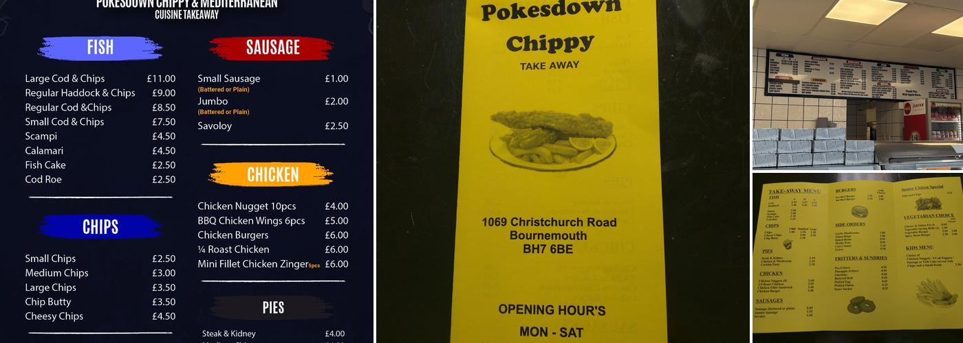 Pokesdown Chippy Menu