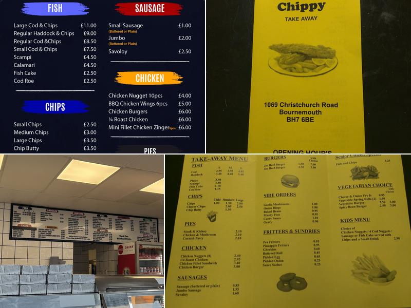 Pokesdown Chippy Menu