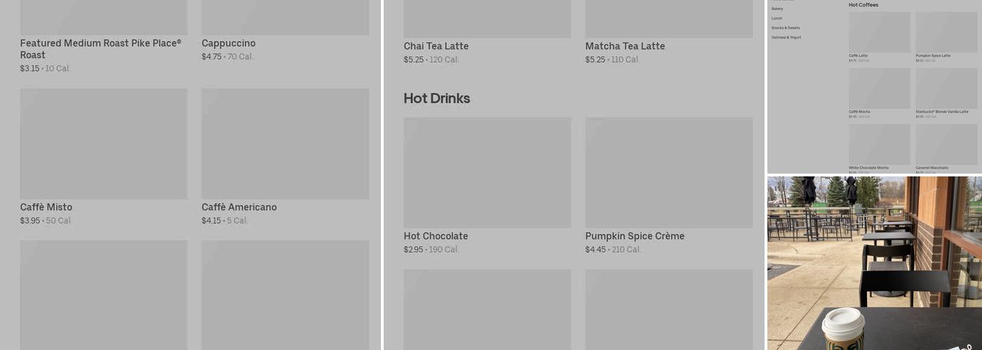 Starbucks Menu