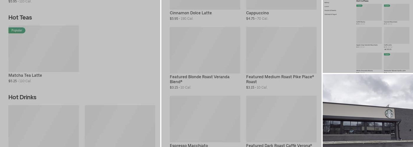 Starbucks Menu