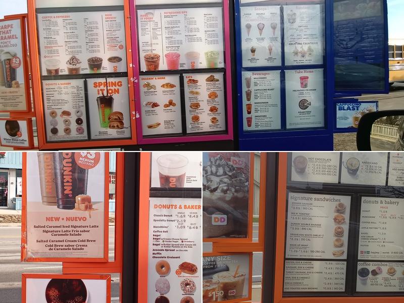Dunkin' Menu
