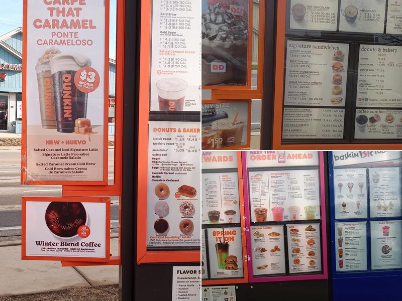Dunkin' Menu