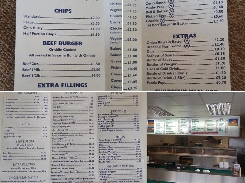 Smithson's Fish & Chips Menu