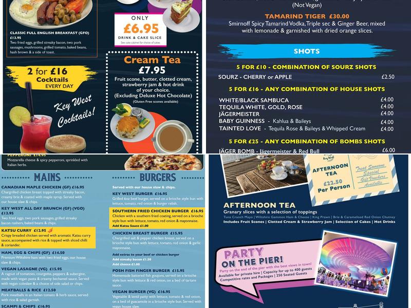 Key West Bar & Grill Menu