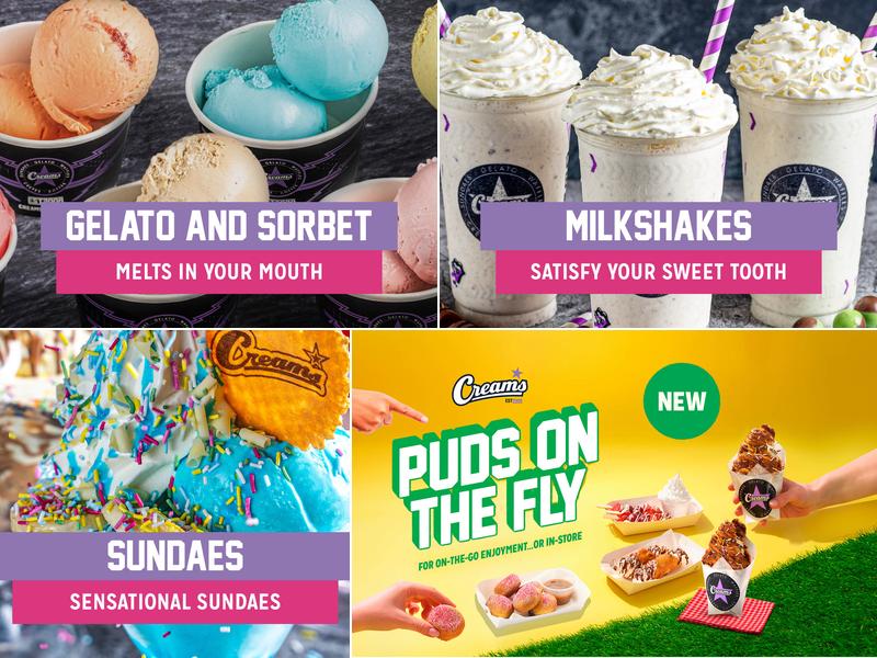 Creams Cafe Bournemouth Menu