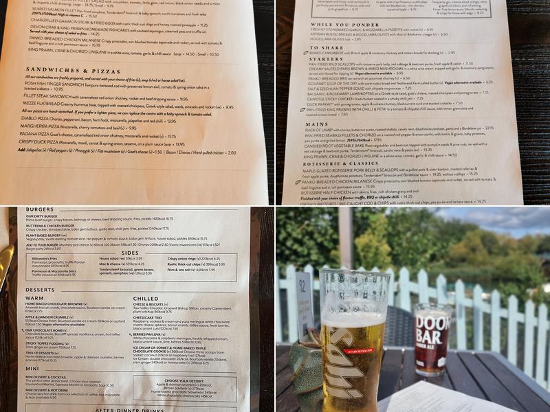 Riverside Inn Bournemouth Menu