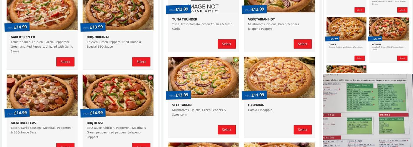 Pizza Go Go Bournemouth Menu