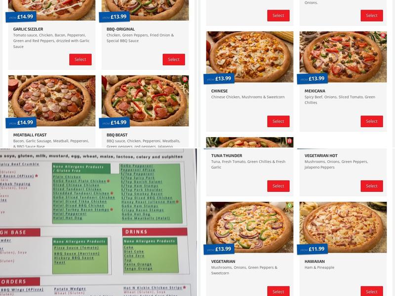 Pizza Go Go Bournemouth Menu