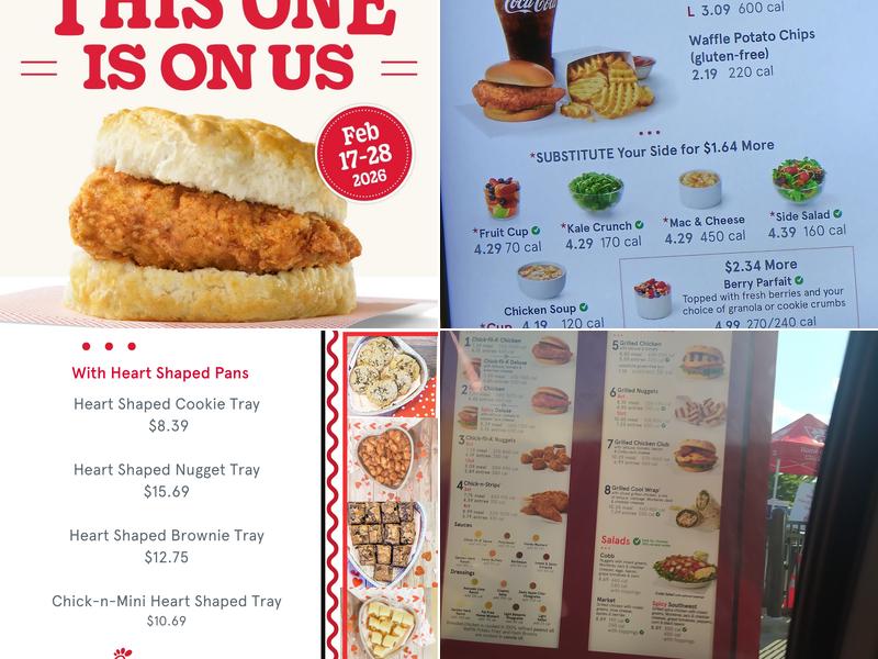 Chick-fil-A Menu