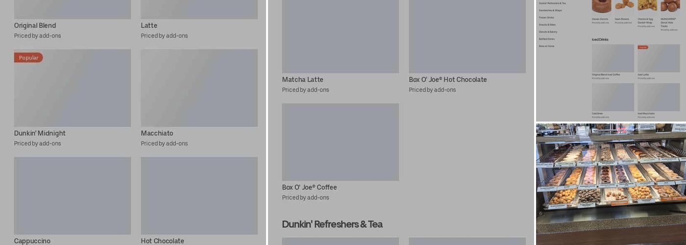 Dunkin' Menu