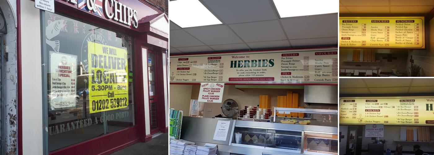 Herbies Fish & Chips Menu