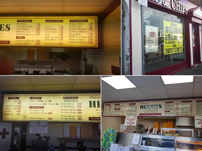 Herbies Fish & Chips Menu