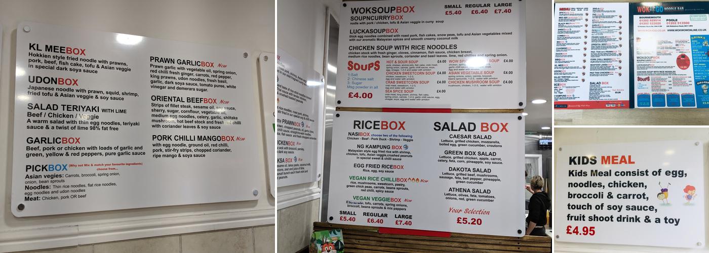 WOK4GO WALLISDOWN Menu