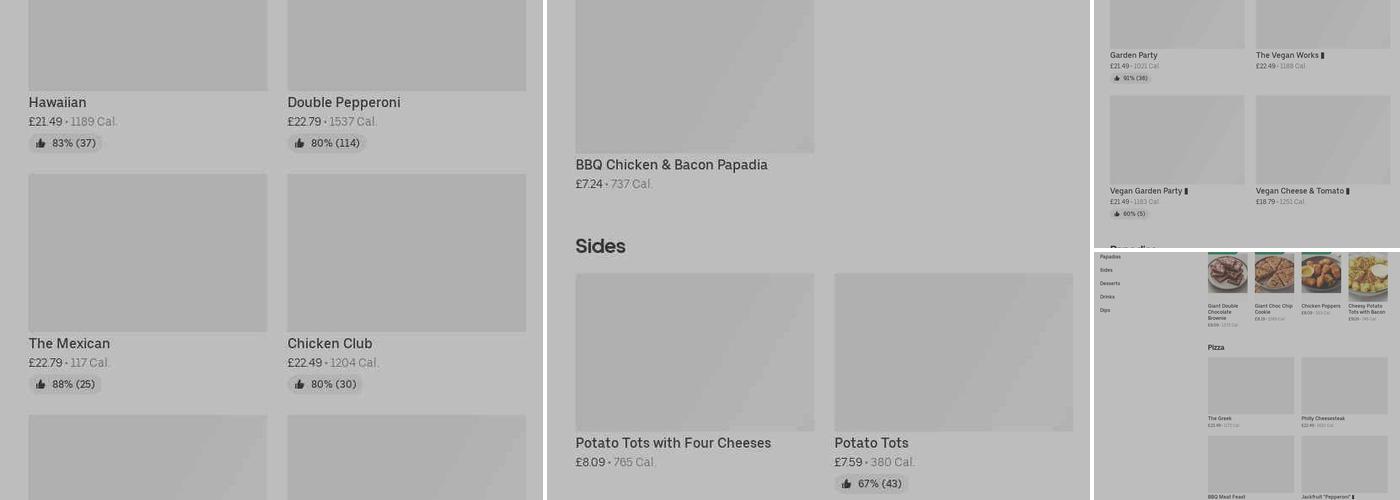 Papa Johns Pizza Menu