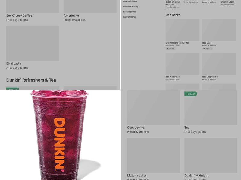 Dunkin' Menu