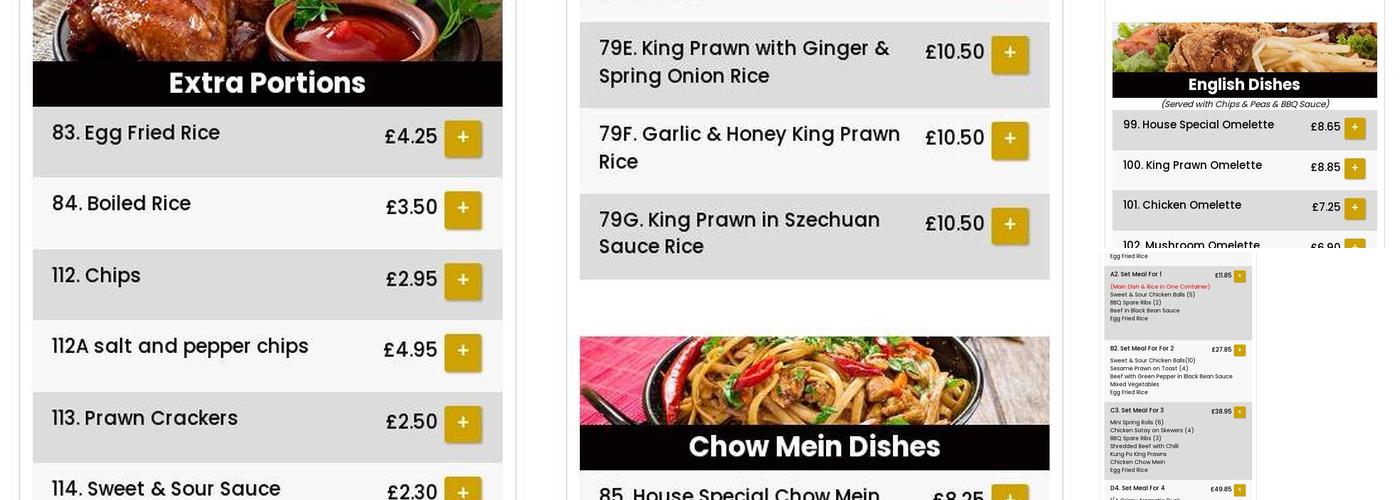 Bento Sunflower Menu