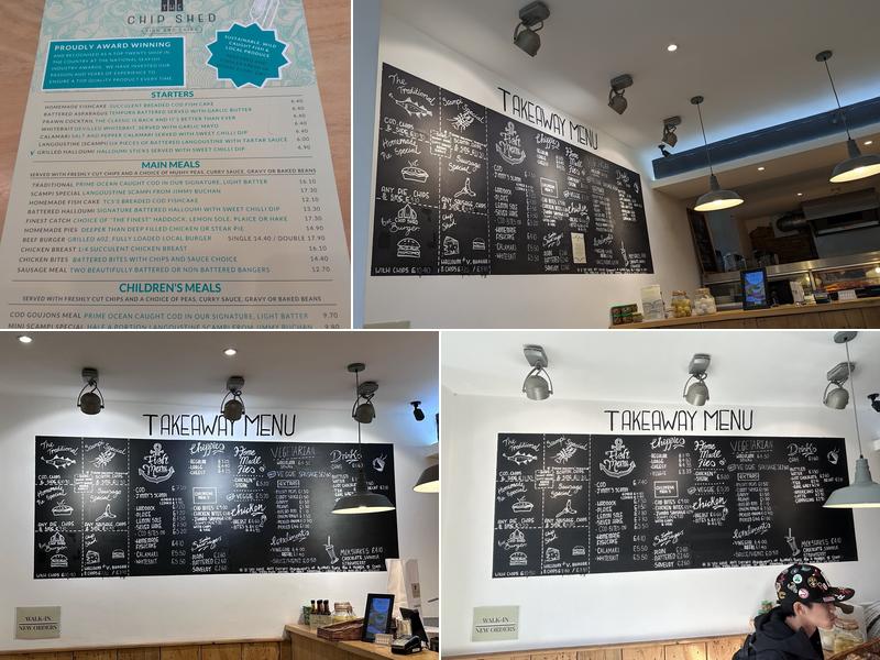 The Chip Shed - Bourton-on-the-Water Menu