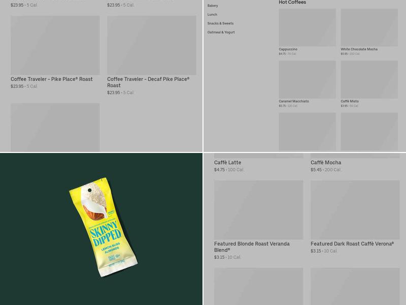 Starbucks Menu