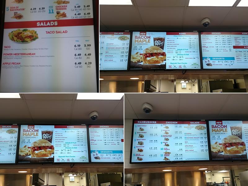 Wendy's Menu