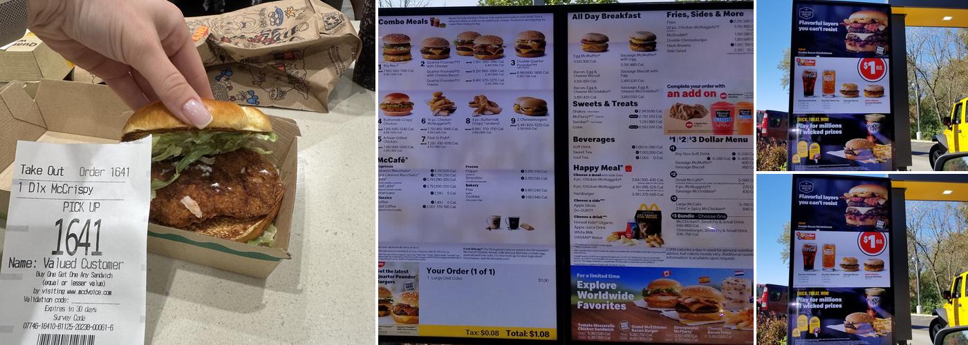 McDonald's Menu