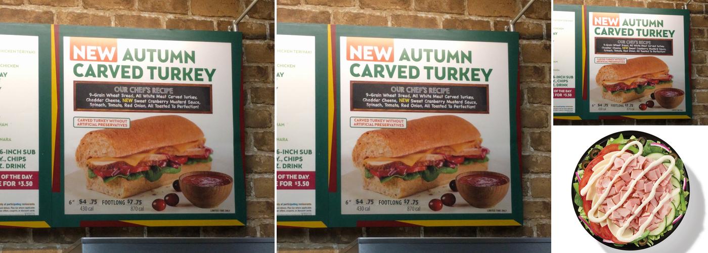 Subway Menu
