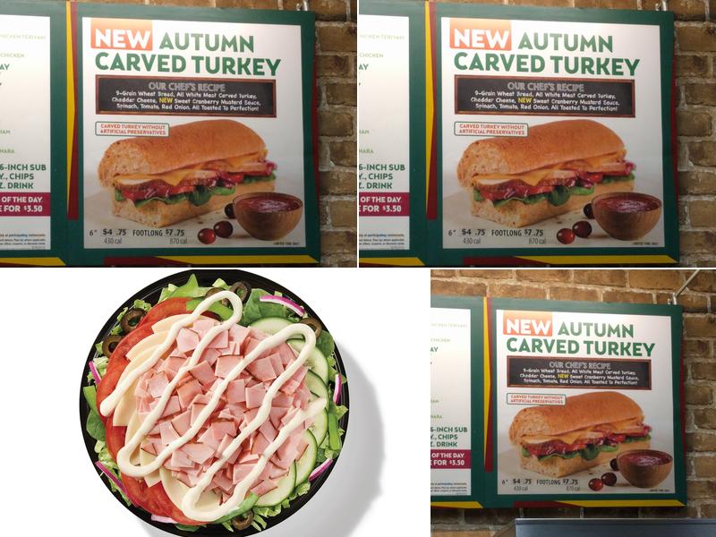 Subway Menu