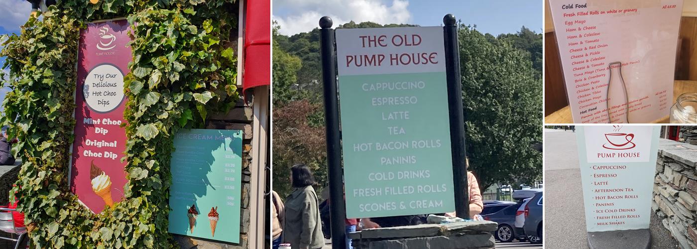 Old Pump House Menu