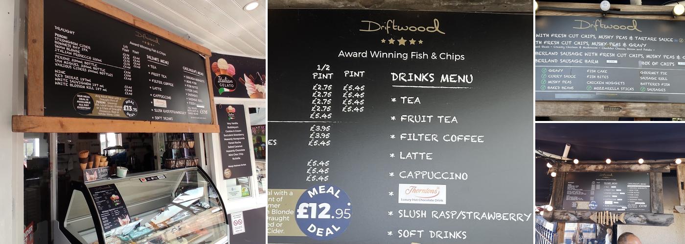 Driftwood Menu