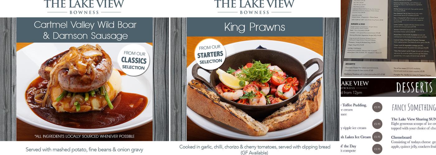 The Lake View Bowness Menu