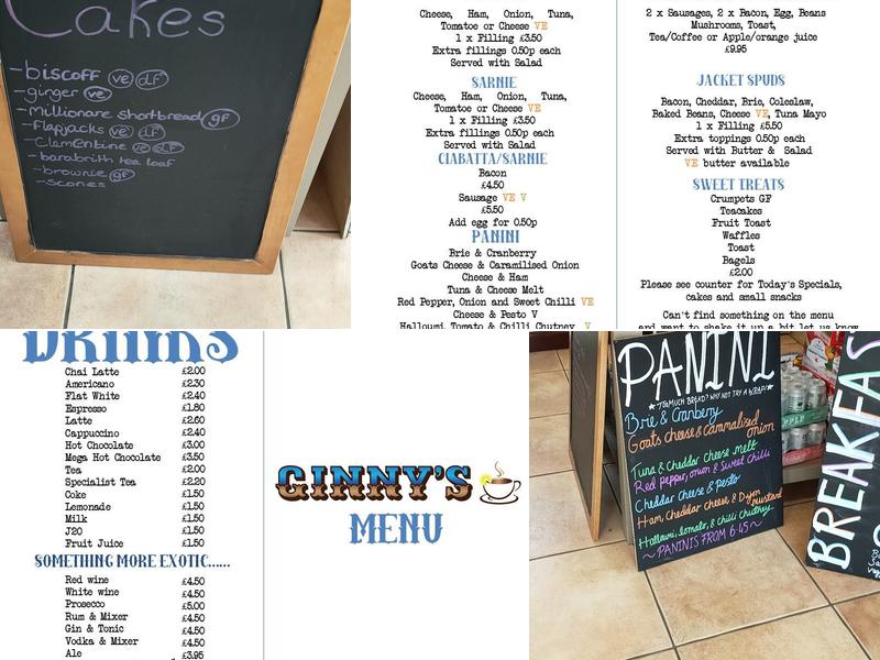 The Ginger Piggery & Ginny’s Cafe Menu