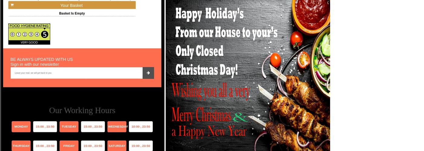 Brackley Kebab House Menu