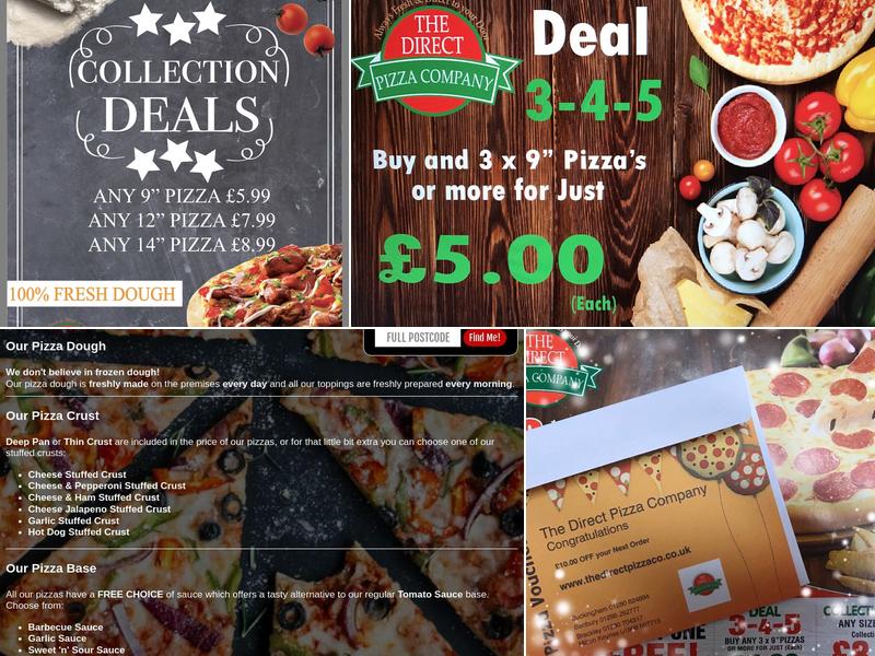 The Direct Pizza Company - Brackley Menu