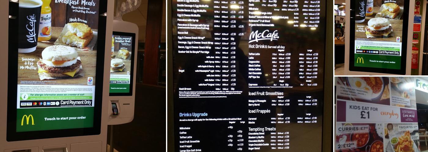 McDonald's Sandbach North MSA Menu