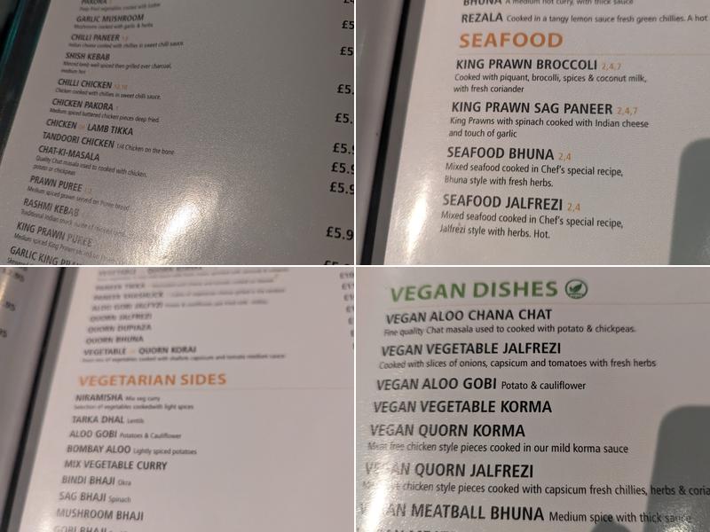 Shahi Restaurant & Bar Menu