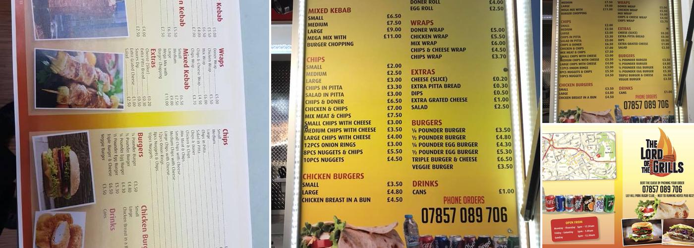 LORD OF THE GRILL Kebab van Menu