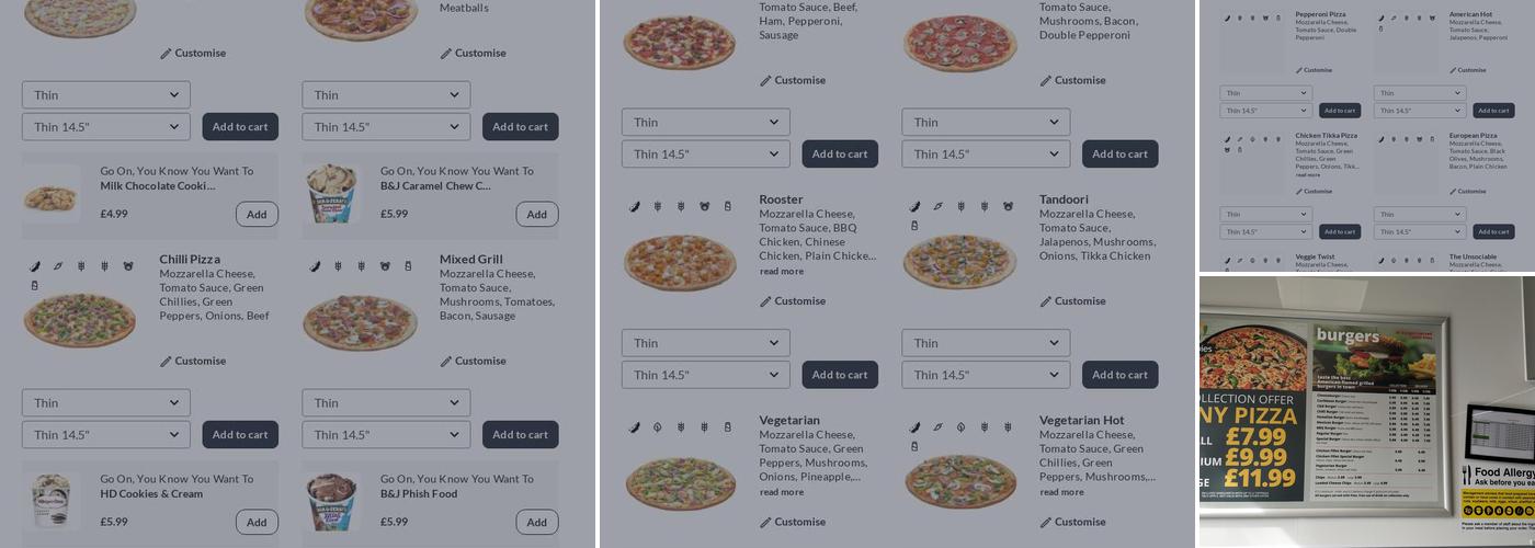 Herbies Pizza Bracknell Menu
