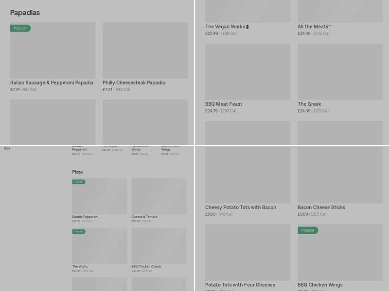 Papa Johns Pizza Menu