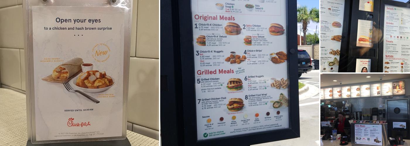 Chick-fil-A Menu