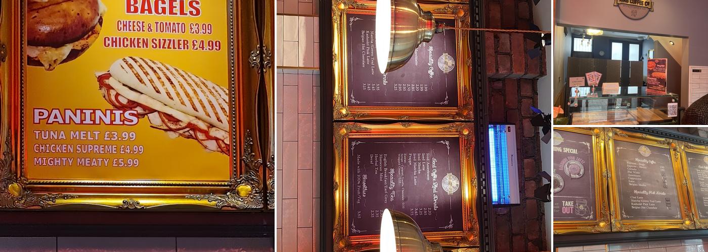 King Coffee Co - Bradford Menu