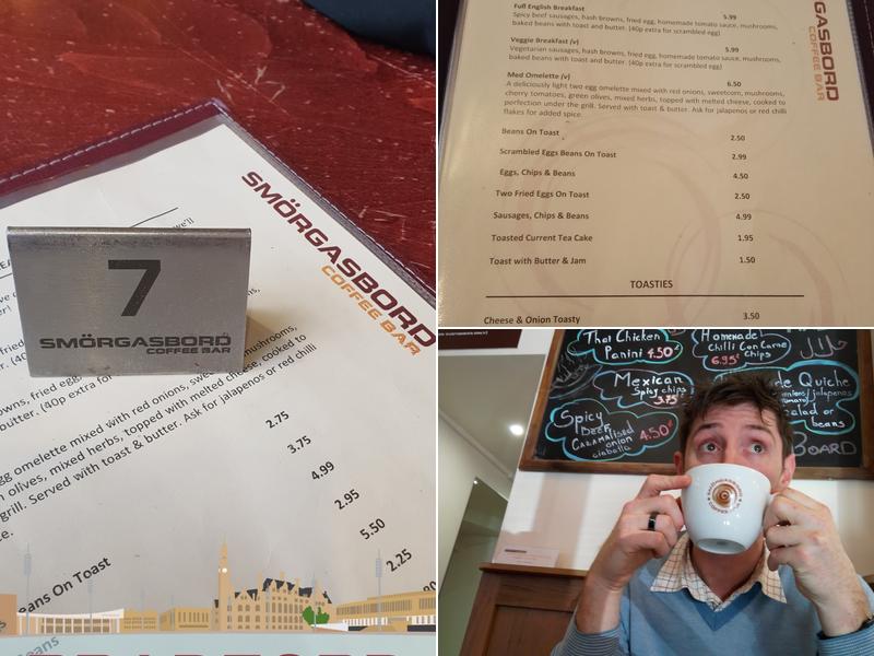 Smorgasbord Coffee Bar Menu