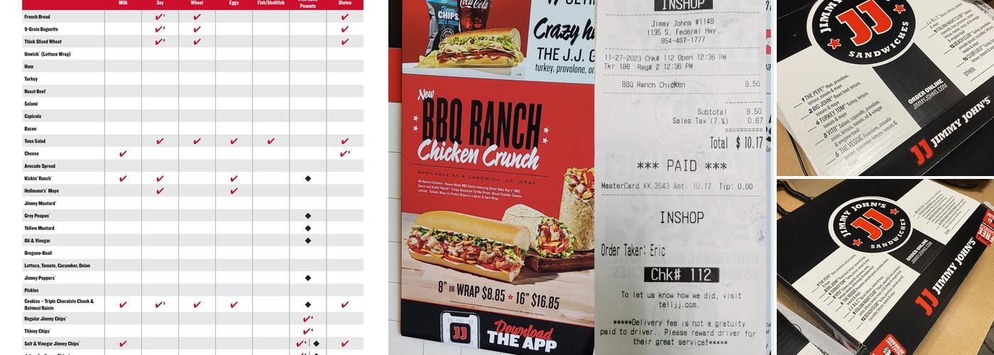 Jimmy John's Menu