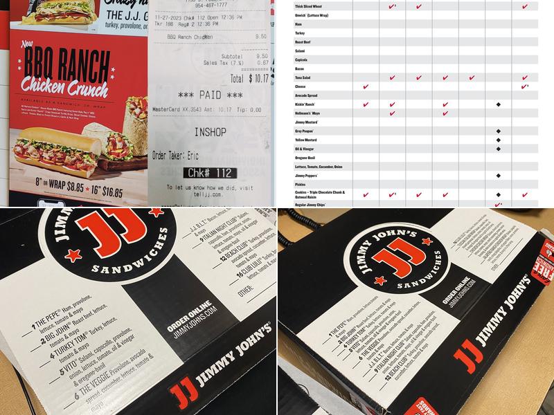 Jimmy John's Menu