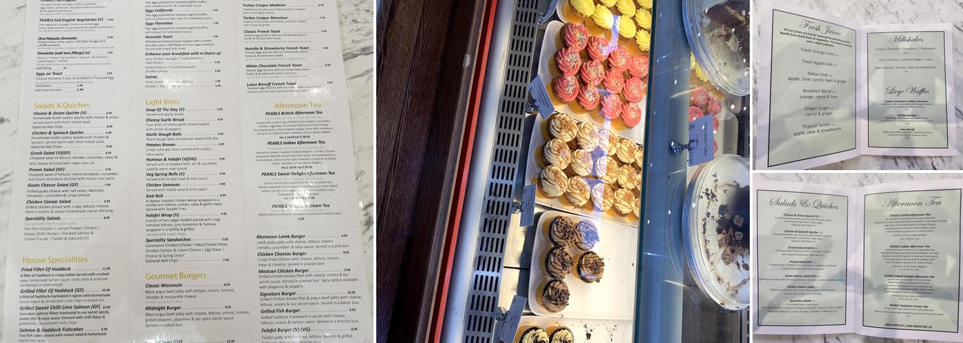 Pearls Tearoom & Patisserie Menu
