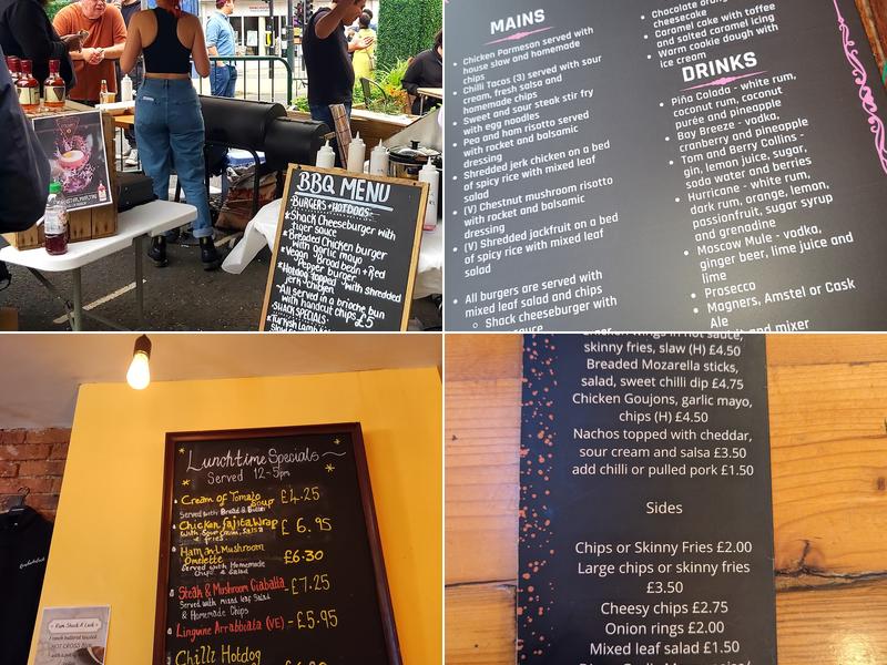 Rum-shack-a-lack Menu